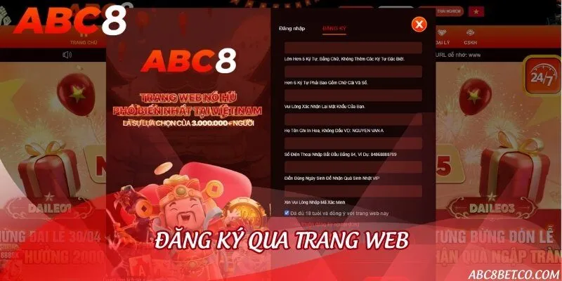 Hướng dẫn chi tiết các bước tạo tài khoản cược trên web máy tính