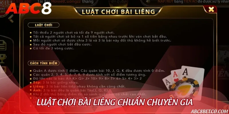 Luật chơi bài Liêng khá giống với game bài tiến lên