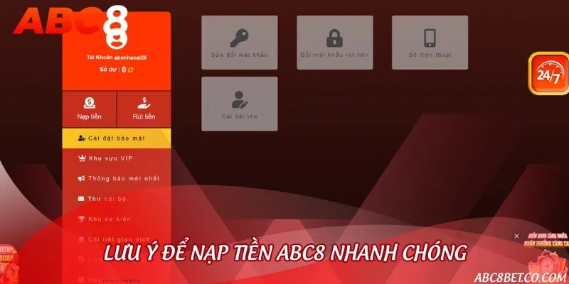 Cẩn trọng trong thao tác khi nạp tiền vào tài khoản