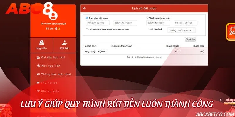 Nắm vững một vài lưu ý để quy trình rút thưởng diễn ra thành công nhanh chóng