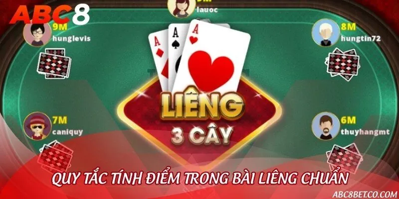 Hướng dẫn tính điểm chuẩn mới nhất của bài Liêng online