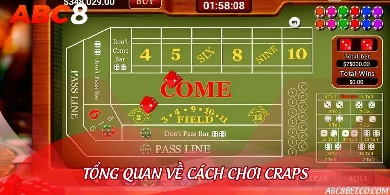 Cách chơi bài craps chơi đơn giản chỉ với 2 viên xúc xắc